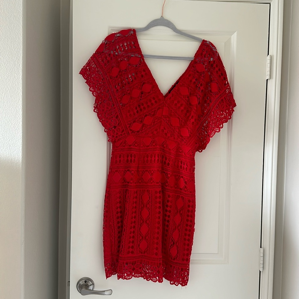 Bright red lulu’s dress